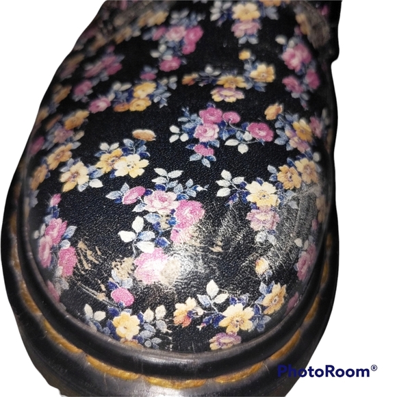 Dr. Martens leather calico floral print Pascals 1460 - Picture 13 of 16